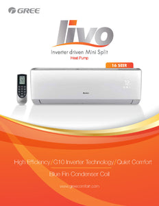 Gree LIVO Air Filters 12,000 BTU (115v Model)
